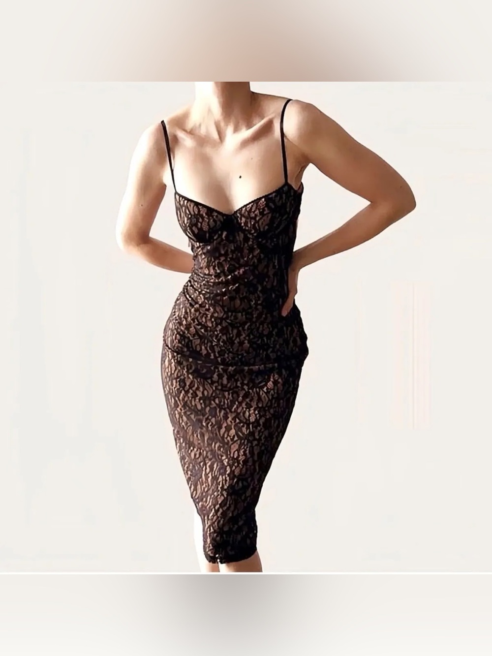 Rumored Bordeaux Midi Dress
